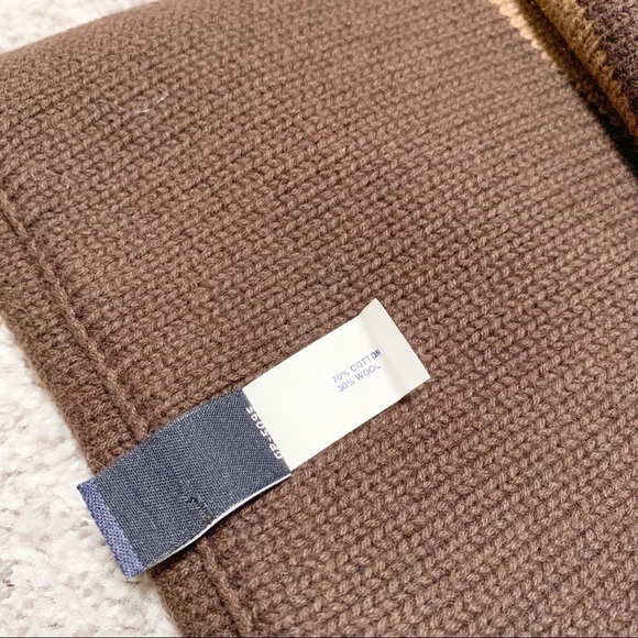 Gap Brown Stripe Scarf - Picture 4 of 5